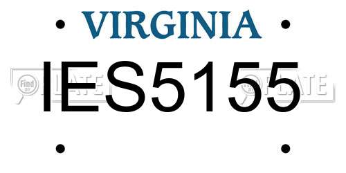 IES5155 Virginia License Plate