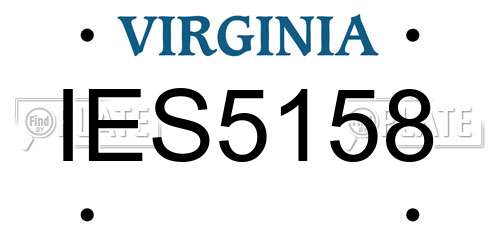 IES5158 Virginia License Plate