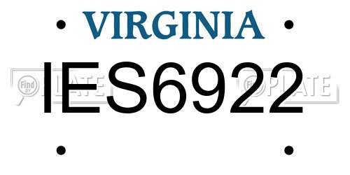 IES6922 Virginia License Plate