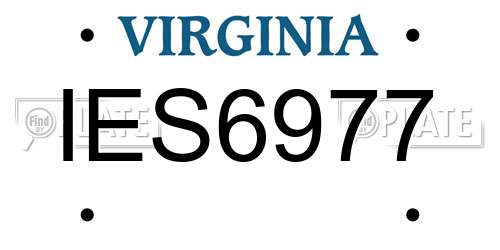 IES6977 Virginia License Plate