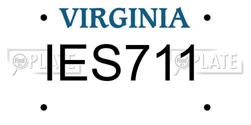 IES711 Virginia License Plate