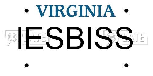 IESBISS Virginia License Plate