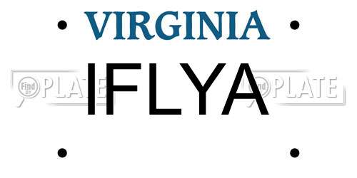 IFLYA Virginia License Plate
