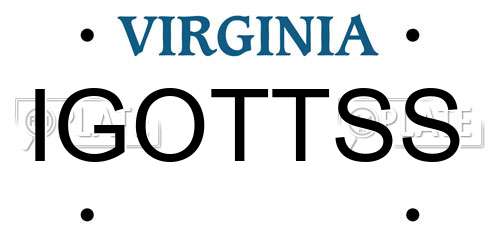 IGOTTSS Virginia License Plate