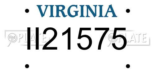 II21575 Virginia License Plate