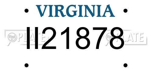 II21878 Virginia License Plate