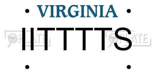IITTTTS Virginia License Plate