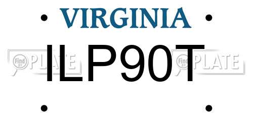 ILP90T Virginia License Plate