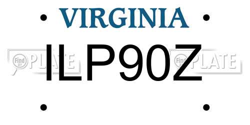 ILP90Z Virginia License Plate