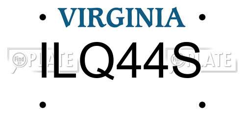 ILQ44S Virginia License Plate