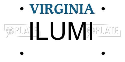 ILUMI Virginia License Plate