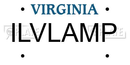 ILVLAMP Virginia License Plate
