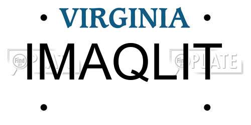 IMAQLIT Virginia License Plate