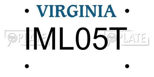 IML05T Virginia License Plate