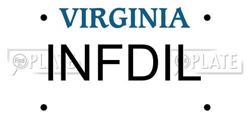 INFDIL Virginia License Plate