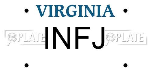 INFJ Virginia License Plate