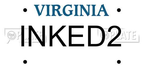 INKED2 Virginia License Plate