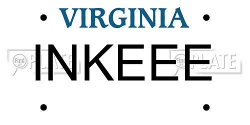 INKEEE Virginia License Plate