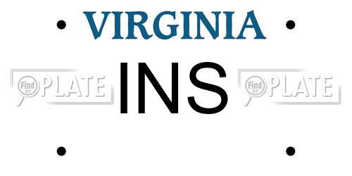INS Virginia License Plate