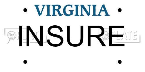 INSURE Virginia License Plate