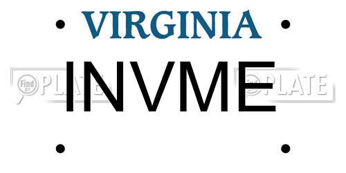 INVME Virginia License Plate