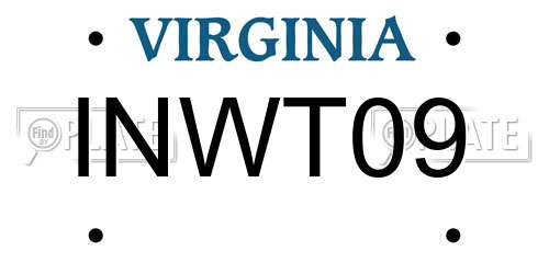 INWT09 Virginia License Plate