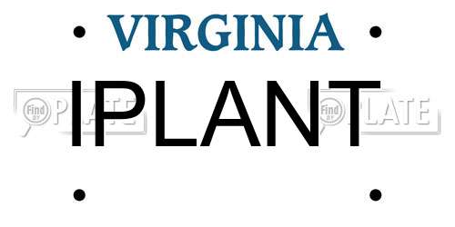 IPLANT Virginia License Plate