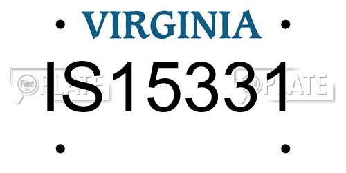 IS15331 Virginia License Plate