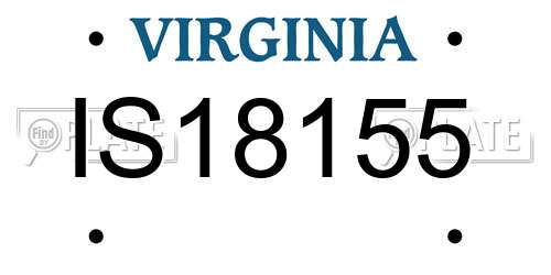 IS18155 Virginia License Plate