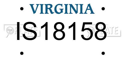 IS18158 Virginia License Plate