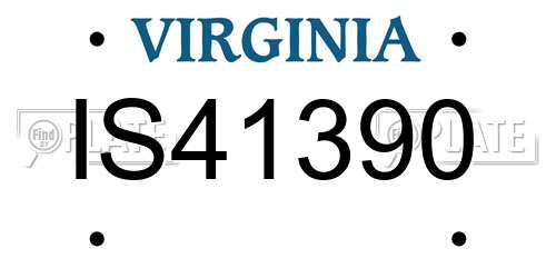 IS41390 Virginia License Plate