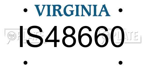 IS48660 Virginia License Plate