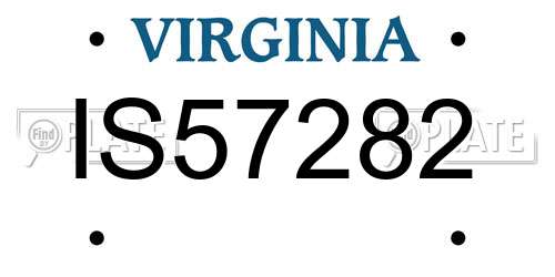 IS57282 Virginia License Plate