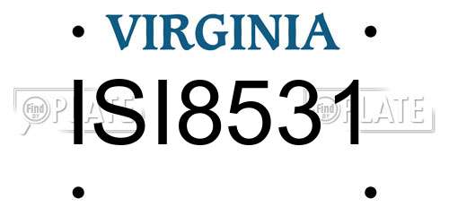 ISI8531 Virginia License Plate