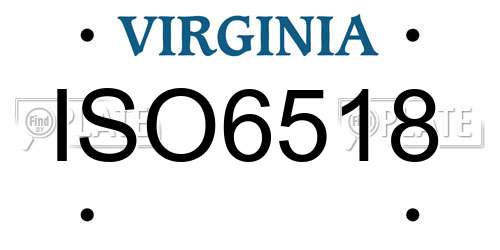 ISO6518 Virginia License Plate