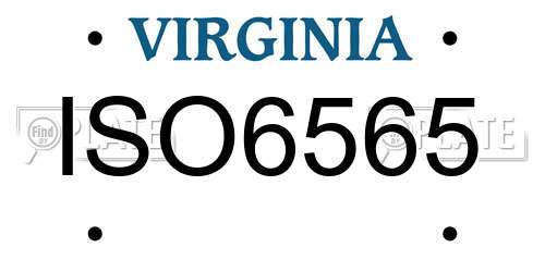 ISO6565 Virginia License Plate