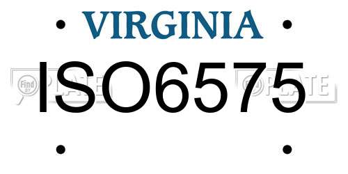 ISO6575 Virginia License Plate