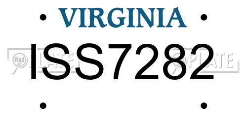 ISS7282 Virginia License Plate