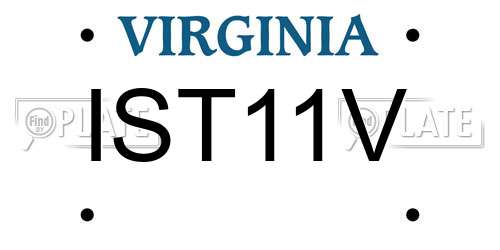 IST11V Virginia License Plate
