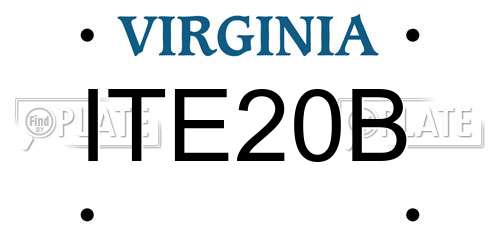 ITE20B Virginia License Plate