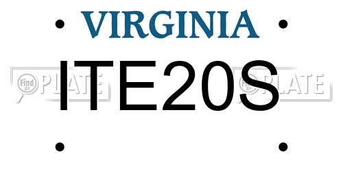 ITE20S Virginia License Plate