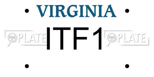 ITF1 Virginia License Plate