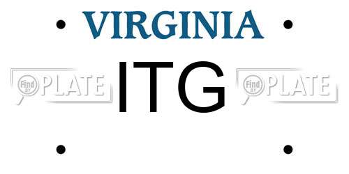 ITG Virginia License Plate