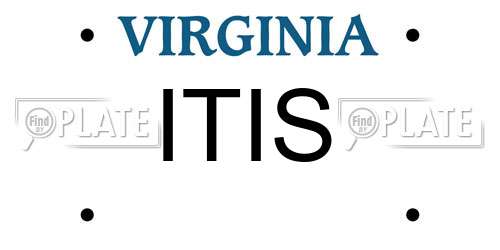ITIS Virginia License Plate