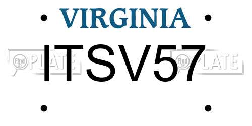 ITSV57 Virginia License Plate