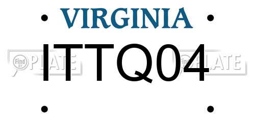 ITTQ04 Virginia License Plate