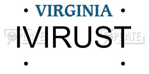 IVIRUST Virginia License Plate