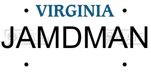 JAMDMAN Virginia License Plate
