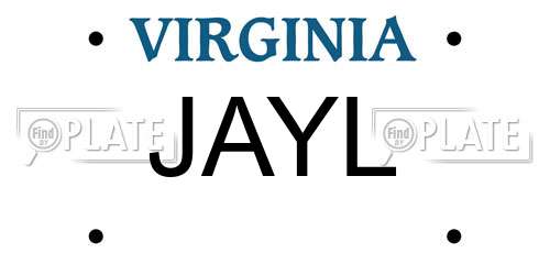 JAYL Virginia License Plate