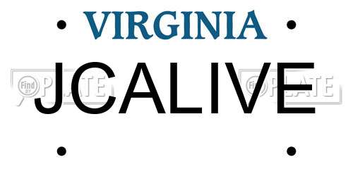 JCALIVE Virginia License Plate